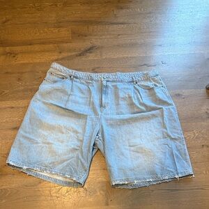Future Collective Light Blue Denim Jean ShortsPlus SZ 30